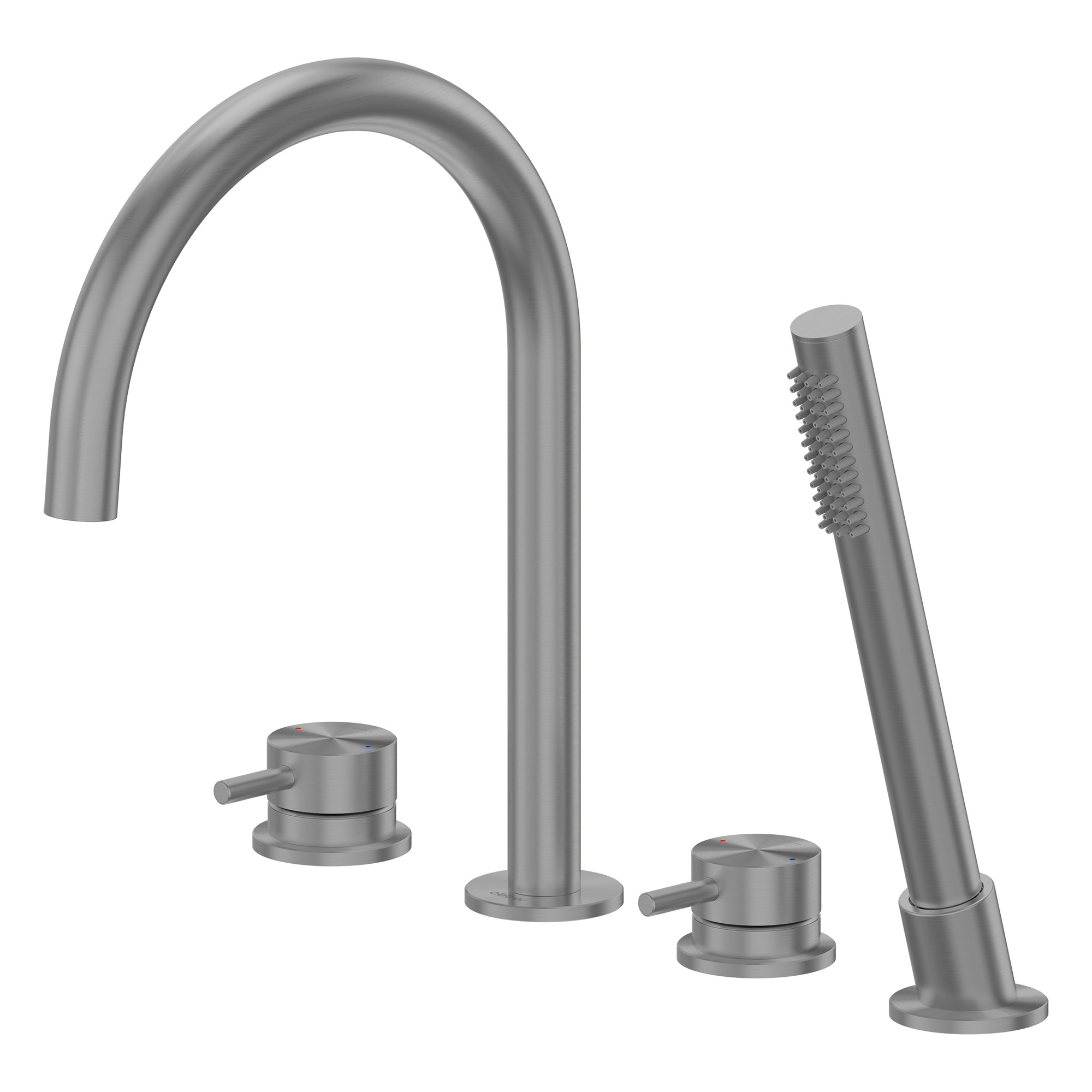 Смеситель на борт ванны Abber Perfekte 316 AF8113BGG оружейная брашированная сталь 58900₽