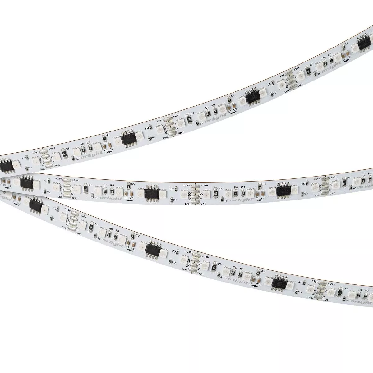 

Светодиодная лента Arlight SPI-A120-10mm 24V RGB-PX6-BPT (23 W/m, IP20, 2835, 5m) 046871