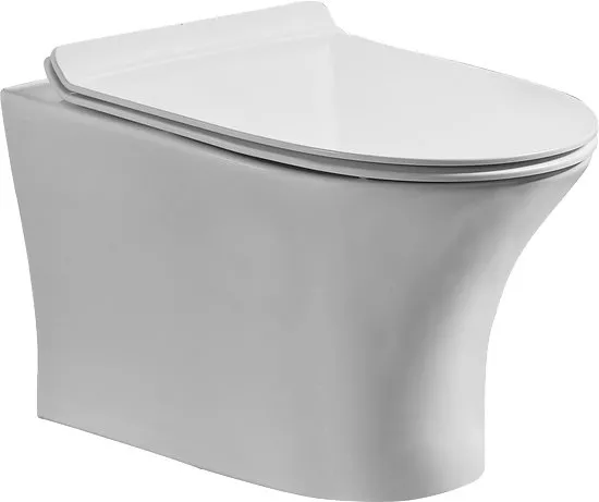 Унитаз подвесной Orange C01-100W безободковый, с микролифтом