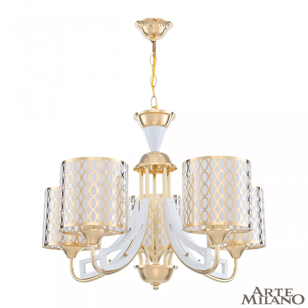 

Подвесная люстра Arte Milano Florentia-3387 303387/5 Wh/Gd