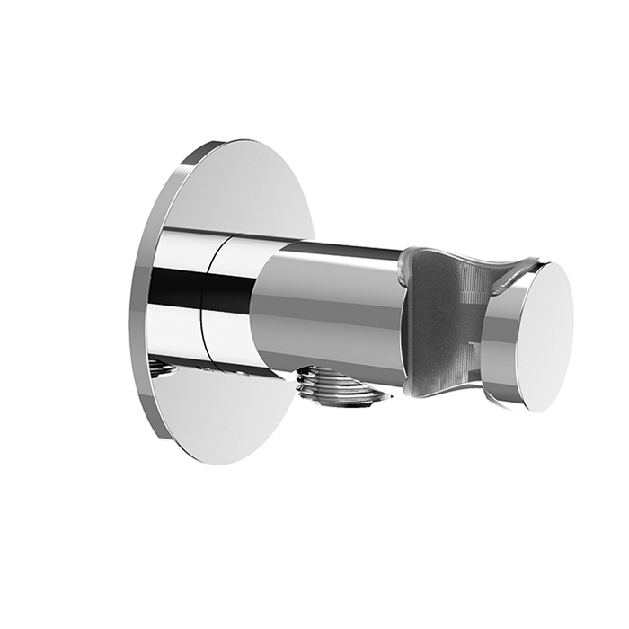 ALMAR Shower Accerssories Вывод из стены с держателем для душа круглый отражатель латунь цвет хром 13192₽