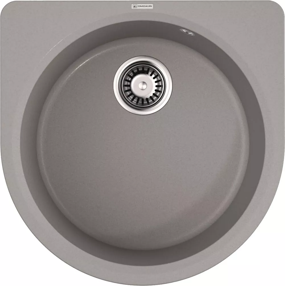 

Мойка кухонная Omoikiri Akegata 51х51 серый матовый, leningrad grey