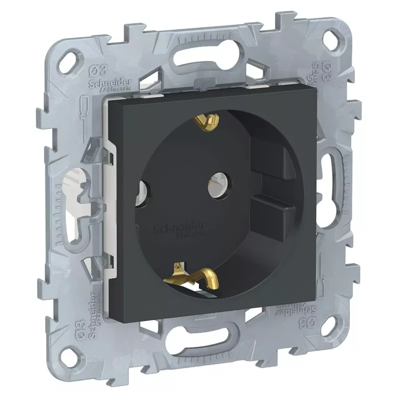 

Розетка Schneider Electric Unica New с/з без шторок 16A 250V NU503654