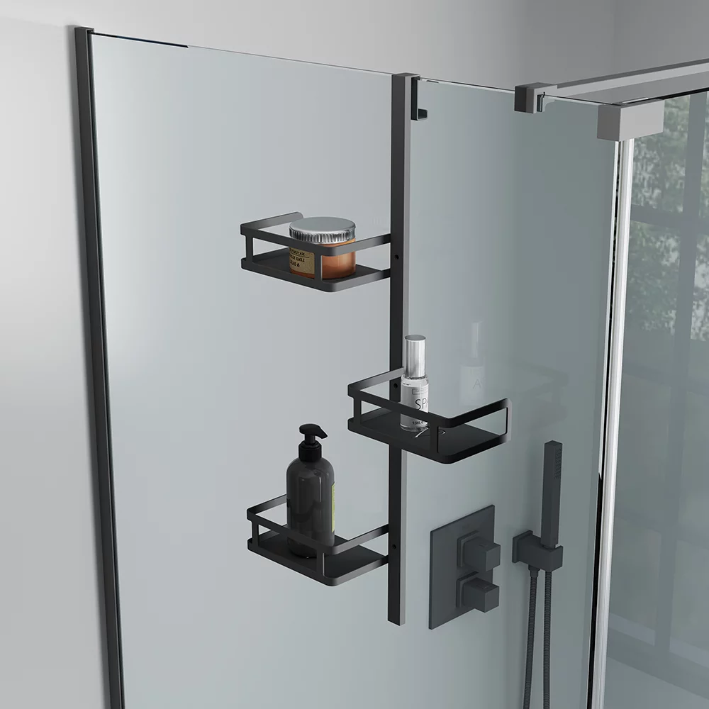 Полка Veconi Moderno MD-B-C9 матовая черная 9192₽