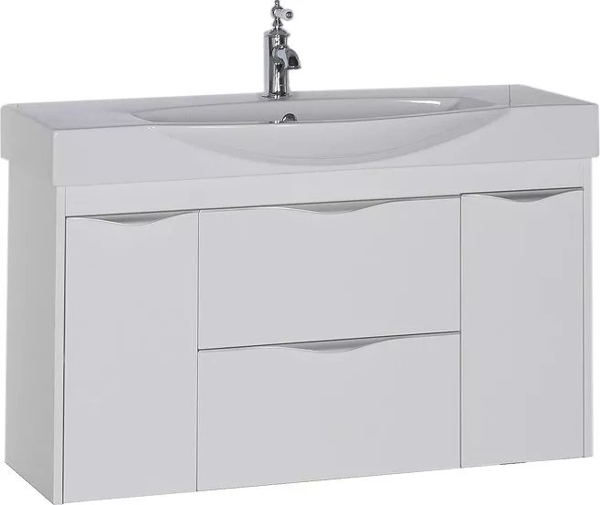 

Тумба с раковиной Aquanet Франка 105 белая, Белый