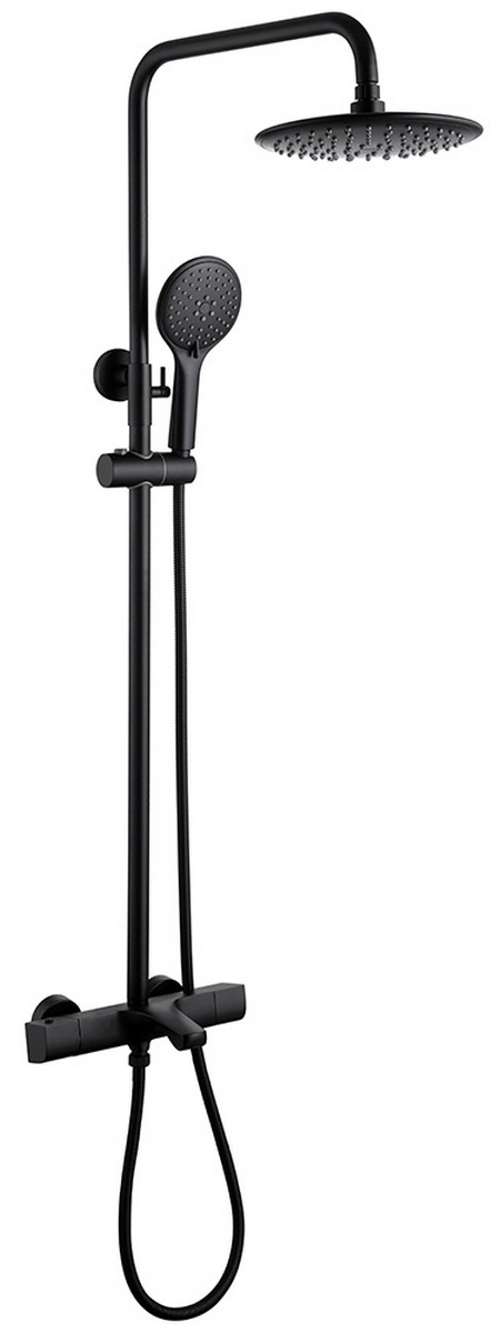 

Душевая стойка Abber Thermostat AF8516BL матовая черная