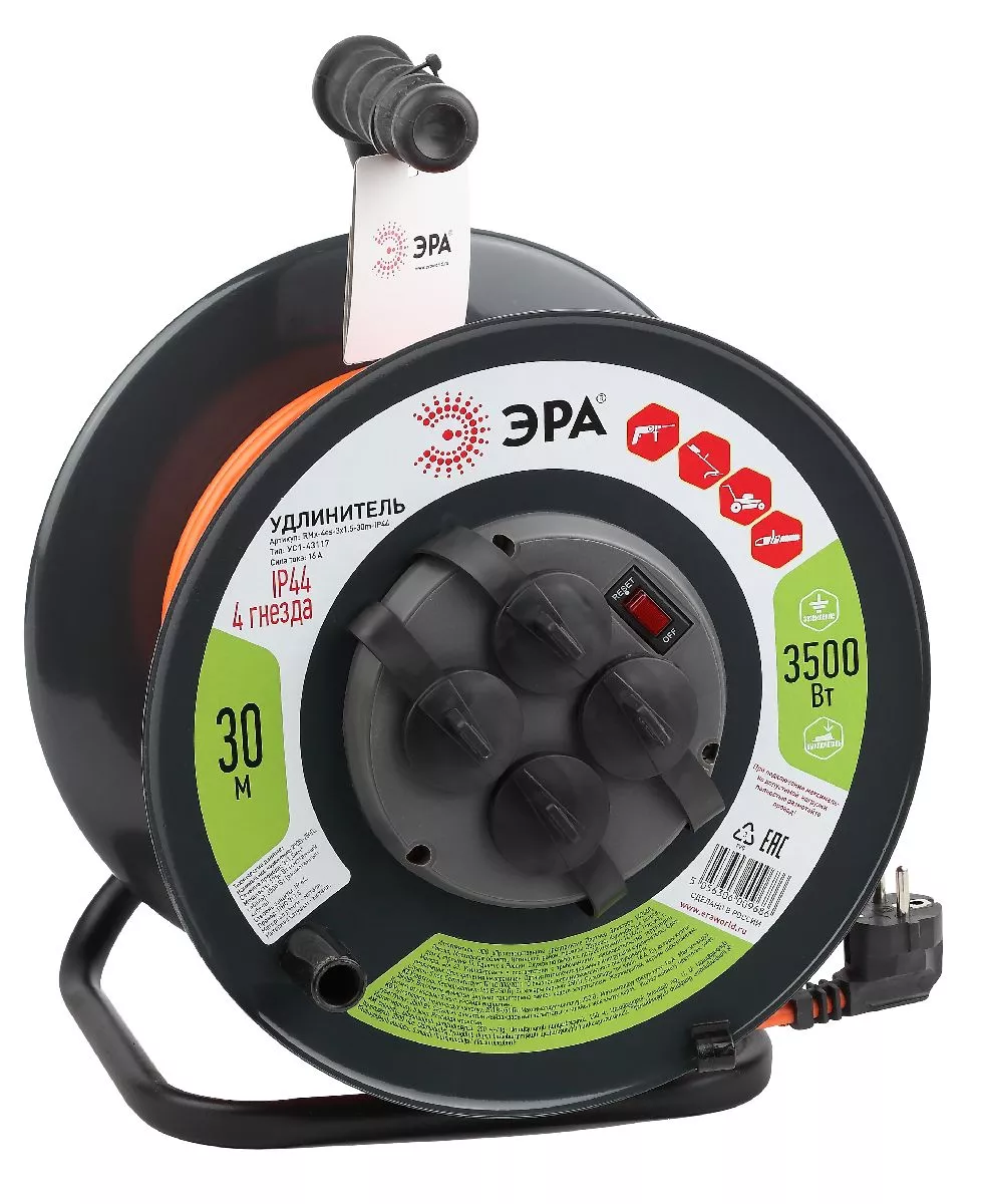 

Удлинитель силовой Эра RMx-4es-3x1.5-30m-IP44 Б0046850