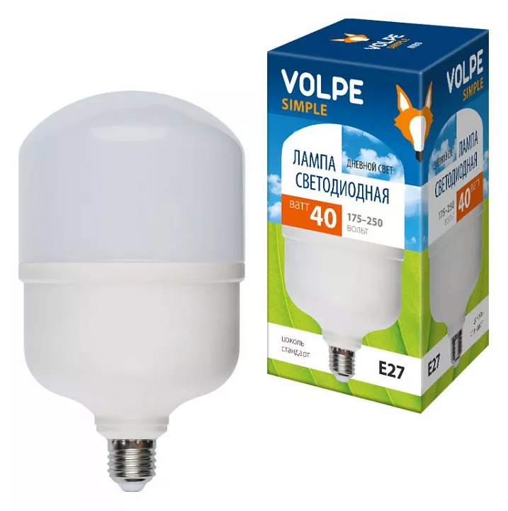 Лампа светодиодная Volpe  E27 40Вт 6500K UL-00002906
