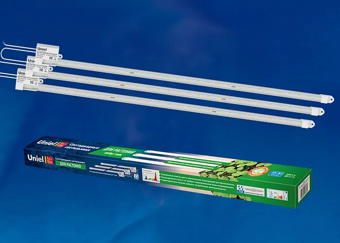 

Светодиодный светильник для растений Uniel ULY-P91-20W/SPFR/K IP65 AC220V Clear KIT03 UL-00003851