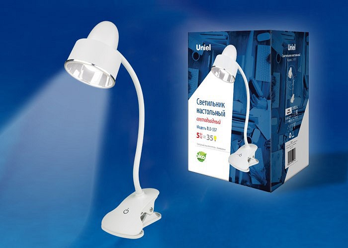 Настольная лампа Uniel TLD-557 Beige/LED/350Lm/5500K/Dimmer UL-00004139 - фото 1