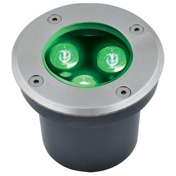 Купить Ландшафтный светодиодный светильник Uniel ULU-B10A-3W/Green IP67 Grey UL-00006819