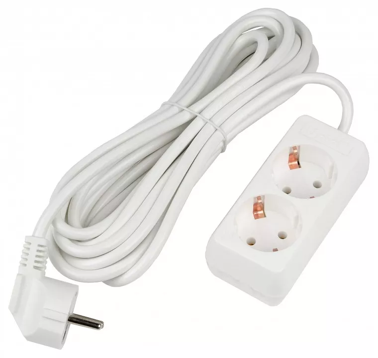 Удлинитель Uniel Ultra 2гн х 5м с/з S-GCU2-5 White UL-00009999