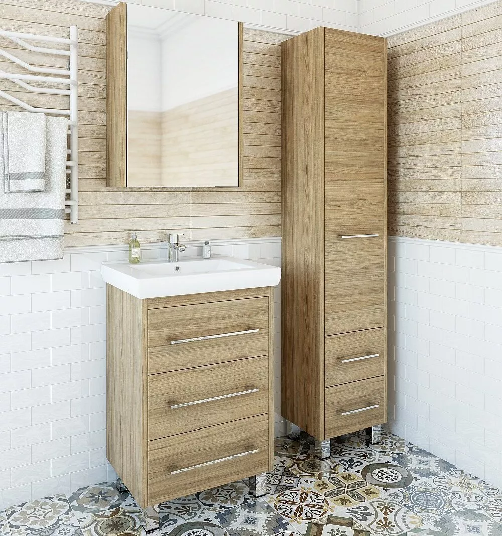 Комплект мебели напольный Sanflor Ларго 60 светлое дерево