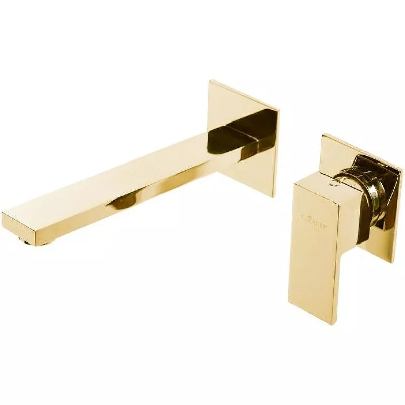 

Смеситель для раковины Cezares Unika BLI2-03/24 С ВНУТРЕННЕЙ ЧАСТЬЮ золото