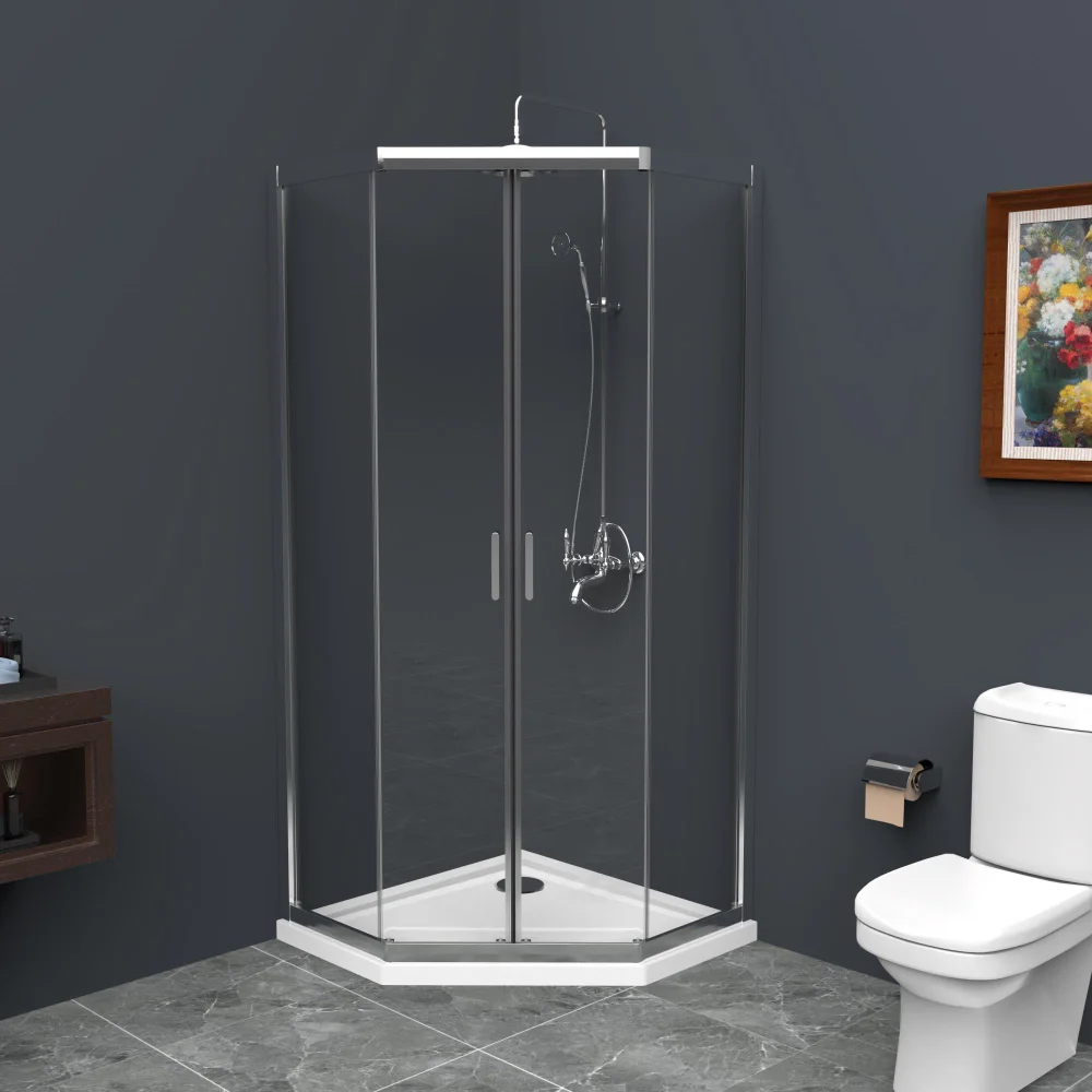

Душевой уголок BelBagno Uno 90х90 хром (UNO-195-P-2-90-C-Cr)