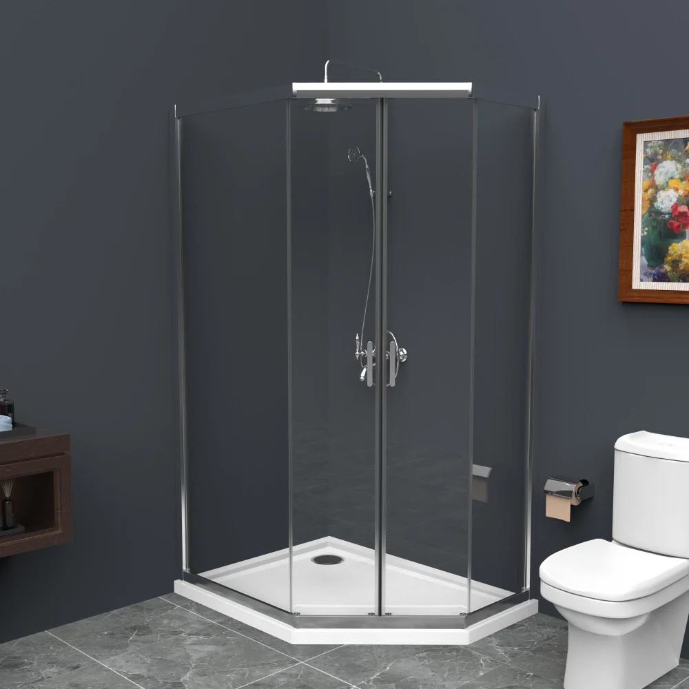 

Душевой уголок BelBagno Uno 100х80 хром (UNO-195-PH-2-100/80-C-Cr)