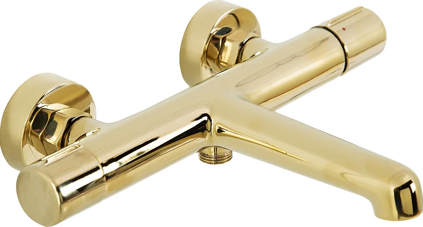 

Смеситель для ванны с душем BelBagno Uno золото (UNO-VASM-ORO)