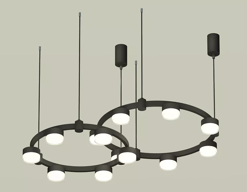 

Комплект подвесного светильника Ambrella Light Techno Ring XR92091006 (A9209x2, C9238, C9232, N8399)