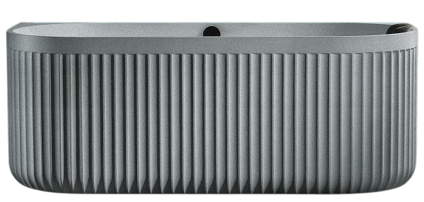 Ванна из искусственного камня AltroBagno Fabiana 090207 170x80 см пристенная овальная на ножках с донным клапаном с подголовником 264840₽