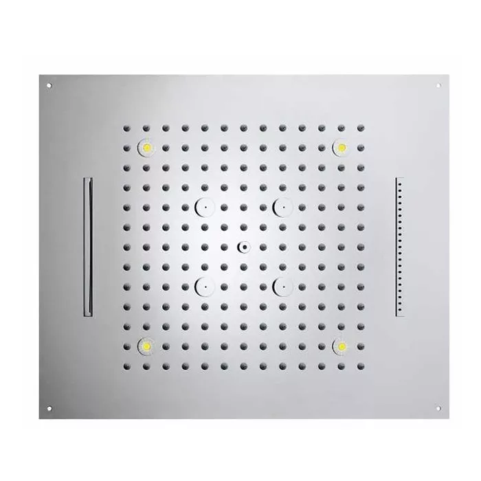 

BOSSINI (DREAM/4 RGB) Потолочный душ 570x470 мм с хромотерапией, 4 режима, 4 светодиода LED RGB, для установки в подвесной потолок, хром (030)