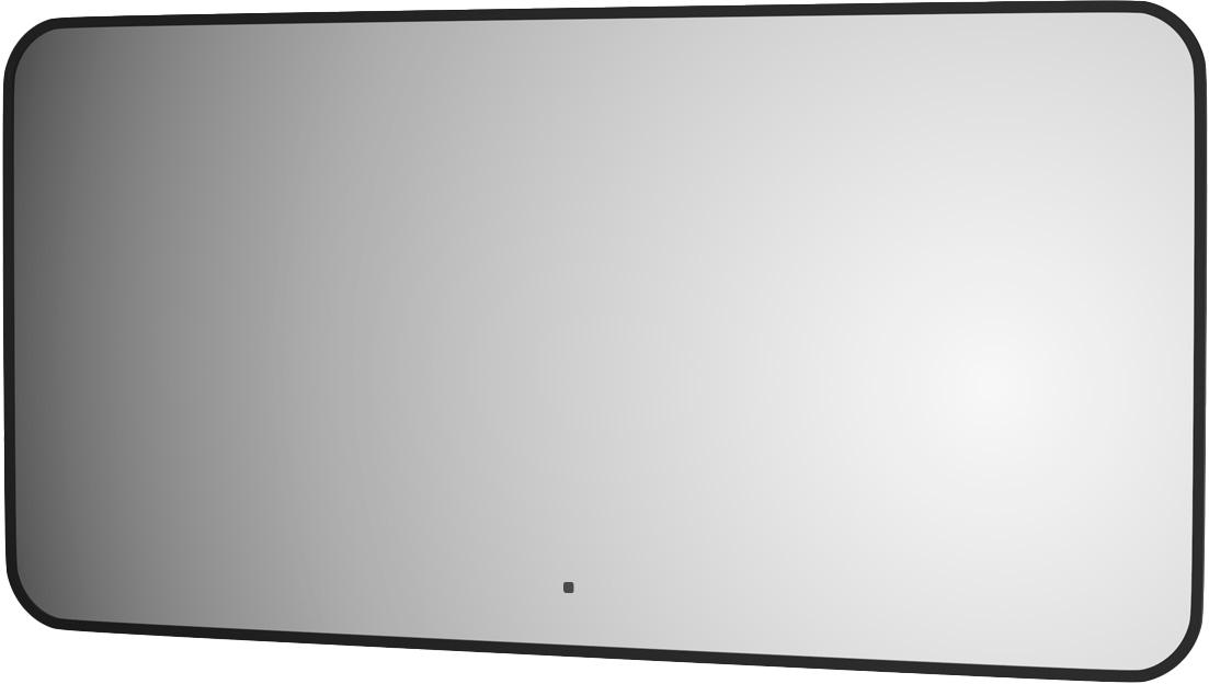 

Зеркало Defesto Aura DF 2968RH 120x60, с нейтральной подсветкой, инфракрасный выключатель, черное