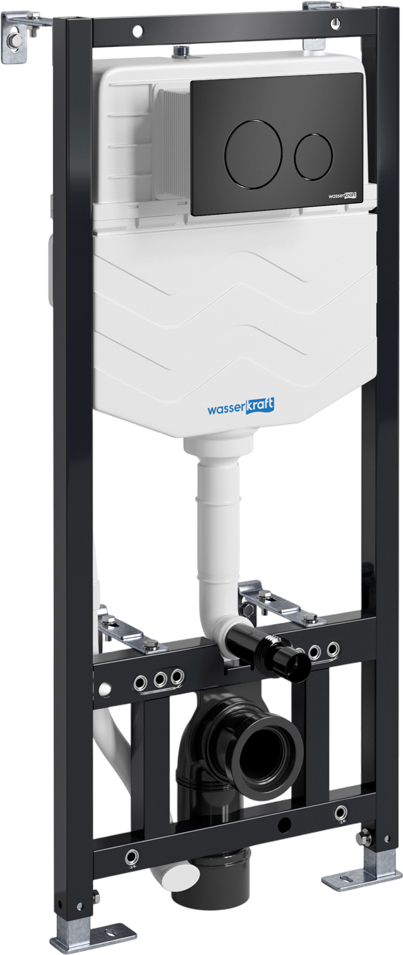 

Система инсталляции для унитазов Wasserkraft Aller 10TLT.010.ME.MB02 с кнопкой смыва матовой черной