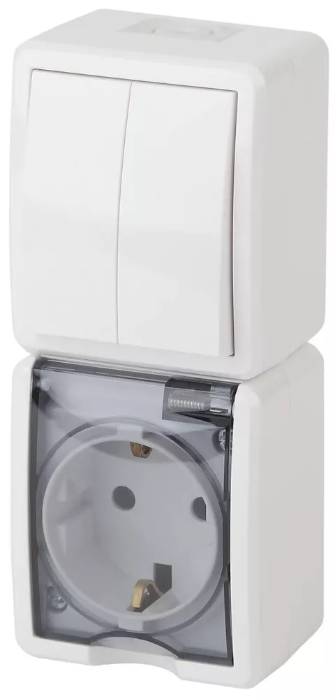 

Блок розетка-выключатель двухклавишный ЭРА Эксперт IP54 16A 250V 11-7408-01 Б0036006