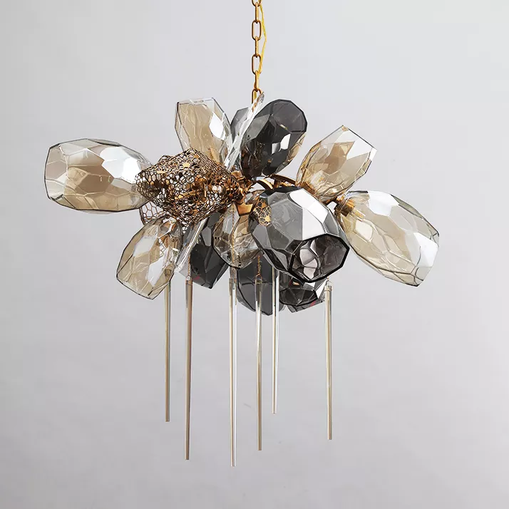 

Подвесная люстра Delight Collection Britannica 8898P/AL gold/smoky