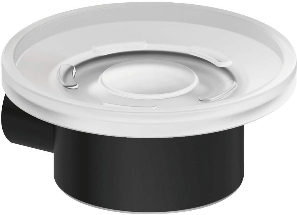 Мыльница Kludi Vela R 5898539 настенная стеклянная матовая черная 3518₽