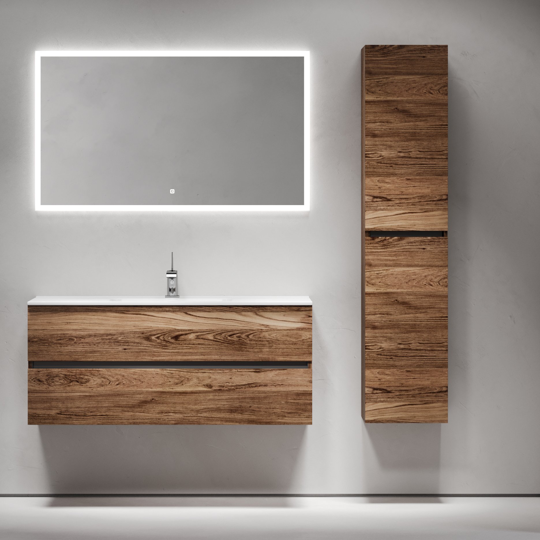 

Мебель для ванной комнаты Sancos Urban 120 дуб чарльстон, белая раковина CN7006