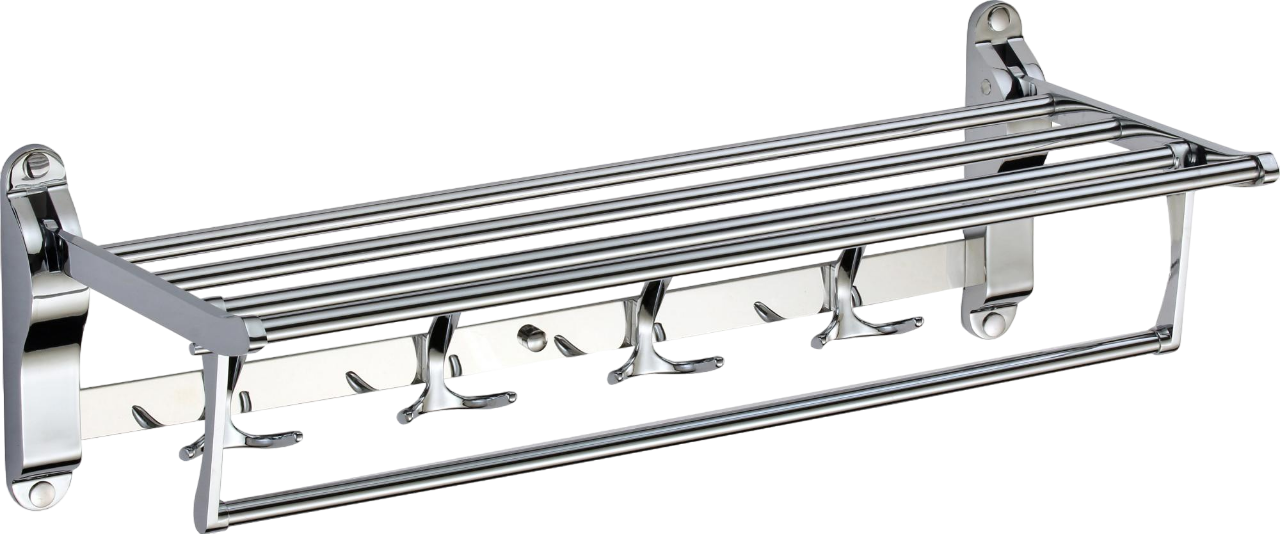 

Полка для полотенец в ванную Savol S-006099 хром, откидная