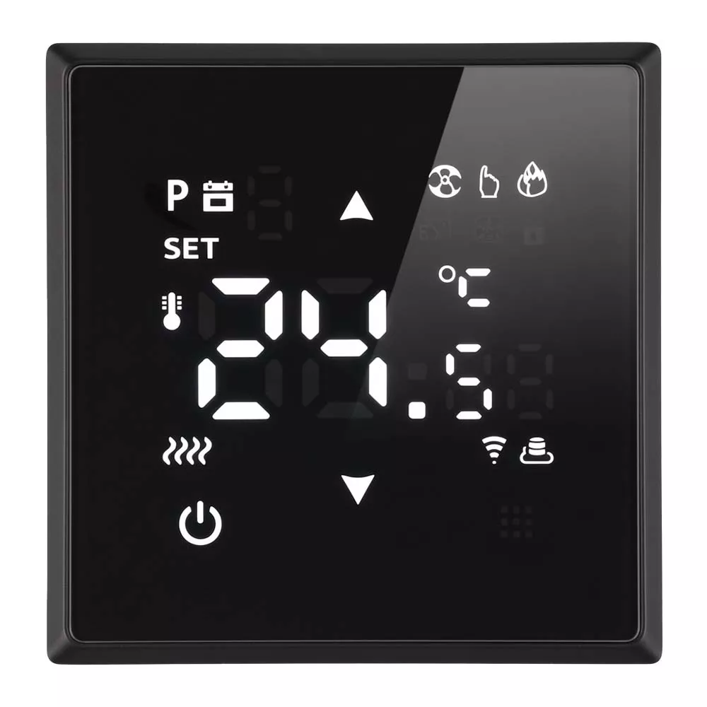 

Терморегулятор Wi-Fi (механизм) Stekker Эмили RSW00-5119-05 250В 3500Вт черный уголь, soft touch 50377