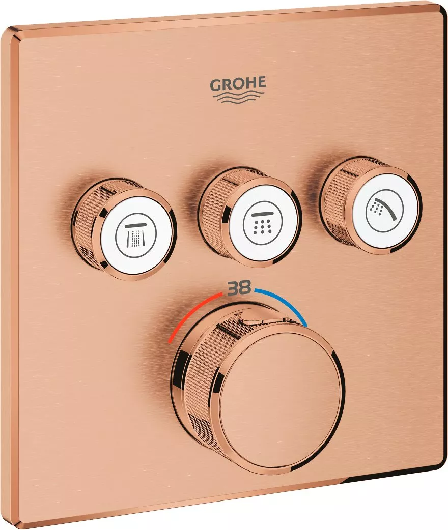 

Термостат Grohe Grohtherm SmartControl 29126DL0 для душа, теплый закат