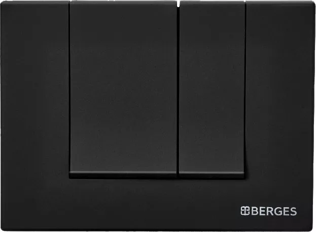 Кнопка смыва Berges Wasserhaus Novum S5 чёрный, матовый, цвет черный 040045 - фото 1
