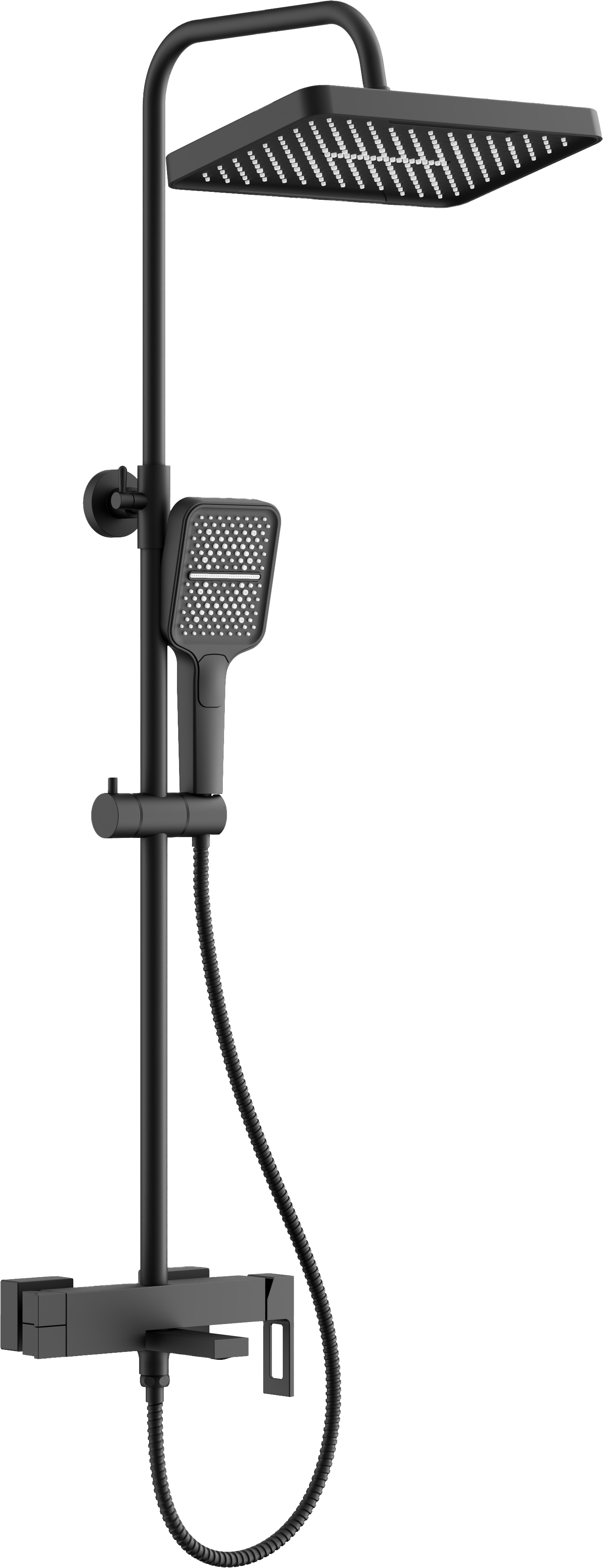 

Душевая стойка BELZ B658 B24658-7 матовая черная