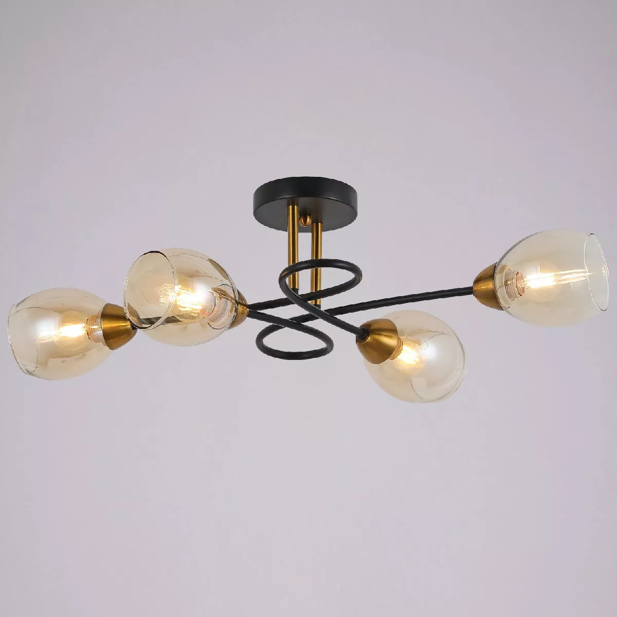 

Потолочная люстра Illumico IL8263-4COU-79 BK GD Celeste