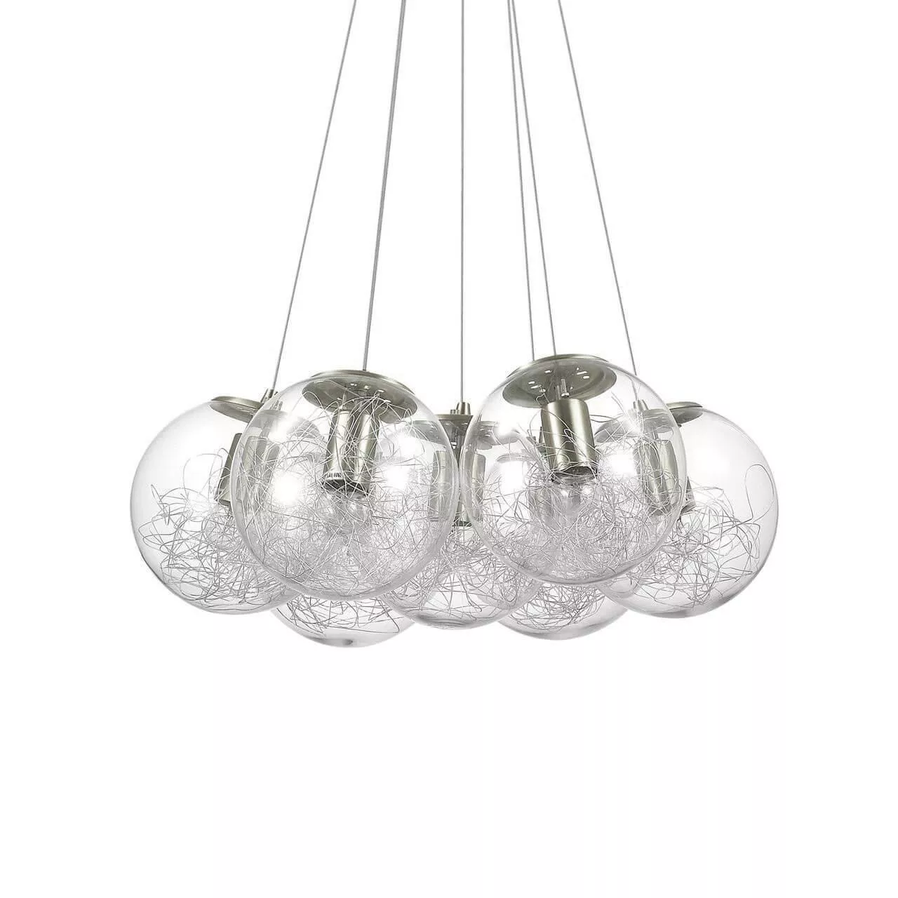 

Подвесная люстра Ideal Lux Mapa Sat SP7 Nickel 176062