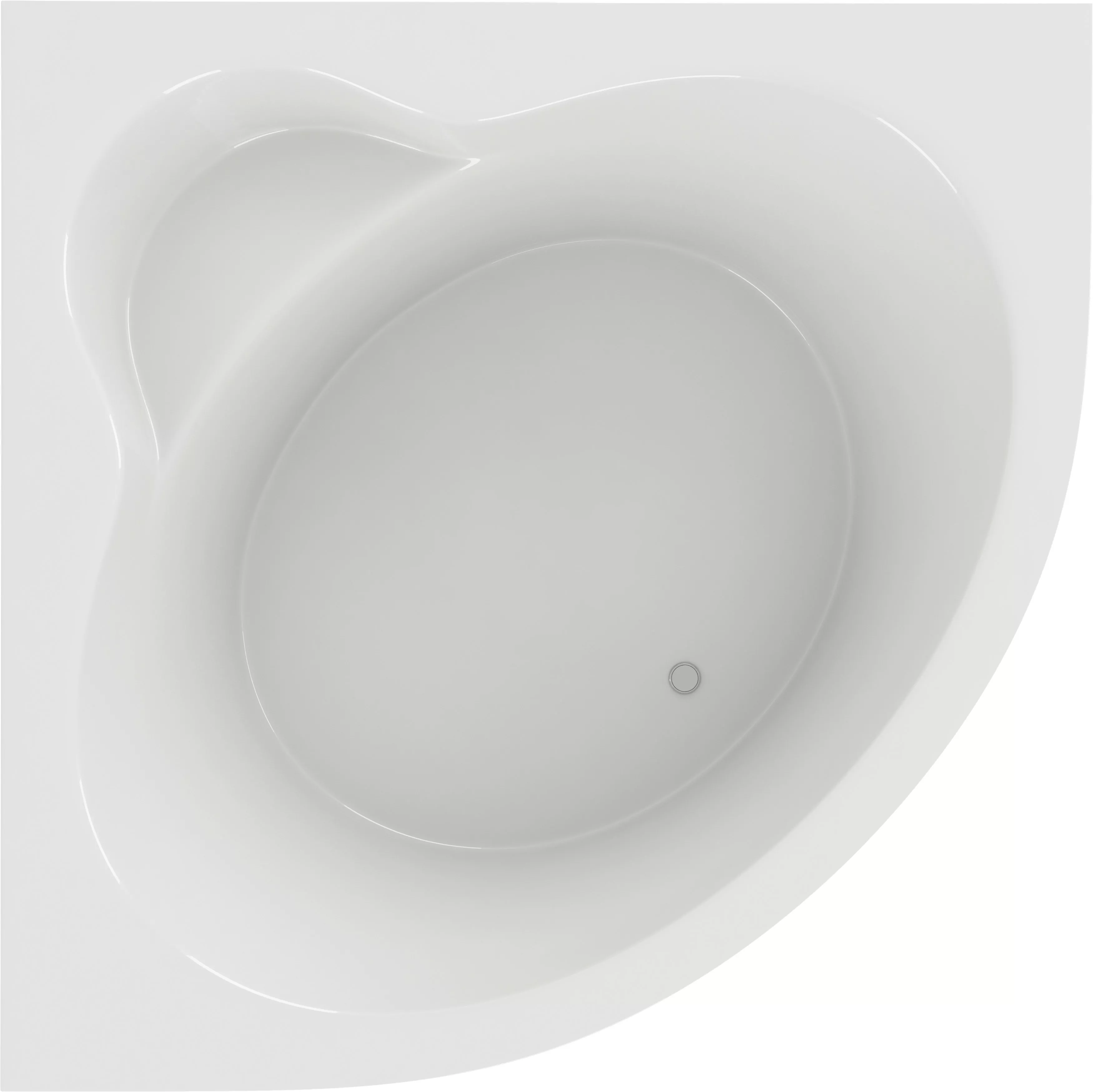Акриловая ванна Акватек Ума 145x145, цвет белый EFVAU145 - фото 1