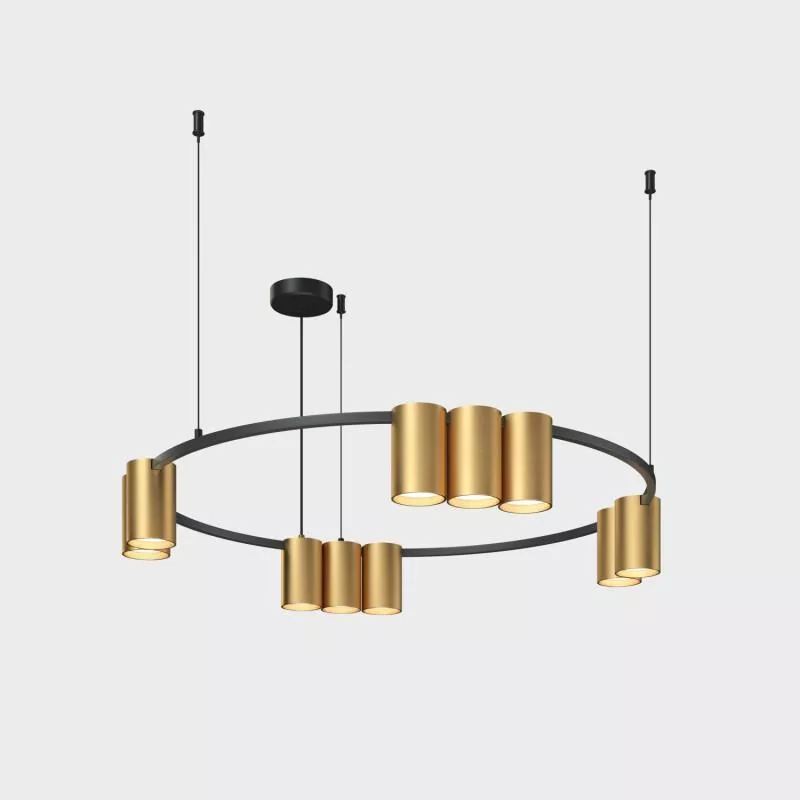 

Подвесная люстра Denkirs Orbit DK4065-BK+SG