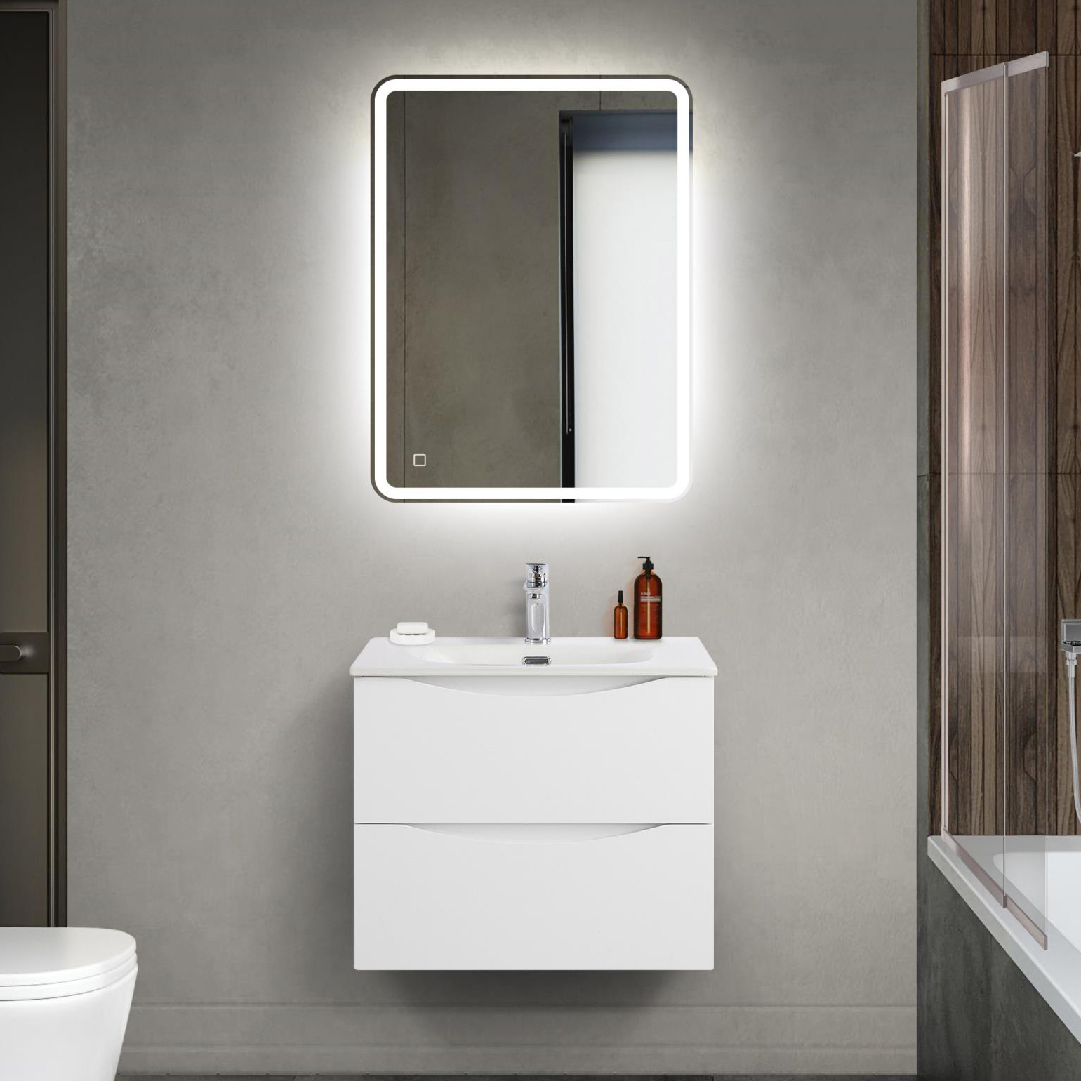 Мебель для ванной комнаты BelBagno Marino-cer-mini 60 подвесная bianco opaco 44300₽