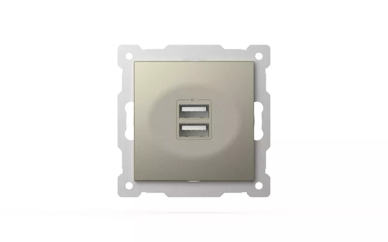 

Розетка USB 5V 2,1A 2-я ELBI Zena Vega 609-011400-143