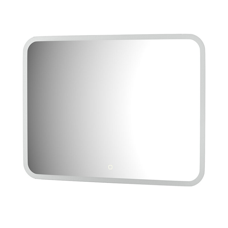 Зеркало с матированием и LED-подсветкой 25W (80x60 cm) (Сенсорный выключатель) (Теплый белый свет) (DEFESTO)