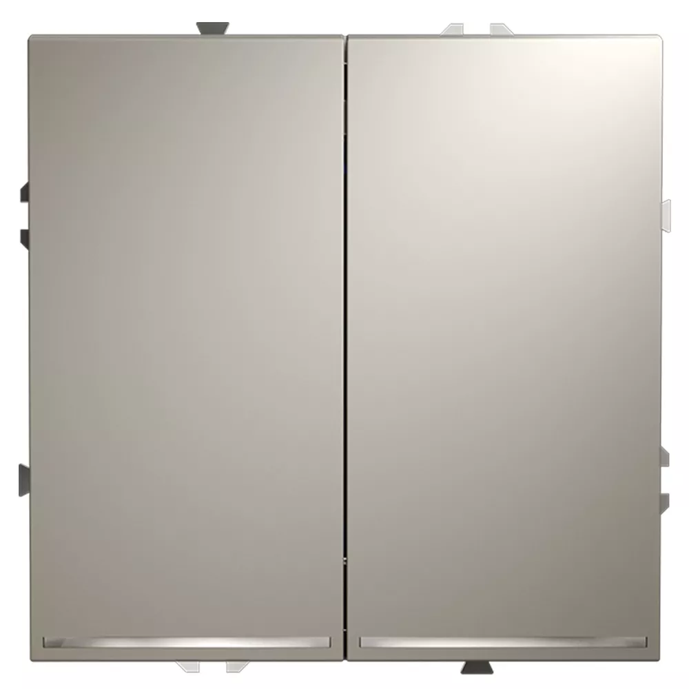 

Проходной переключатель двухклавишный с подсветкой Voltum S70 VLS020403