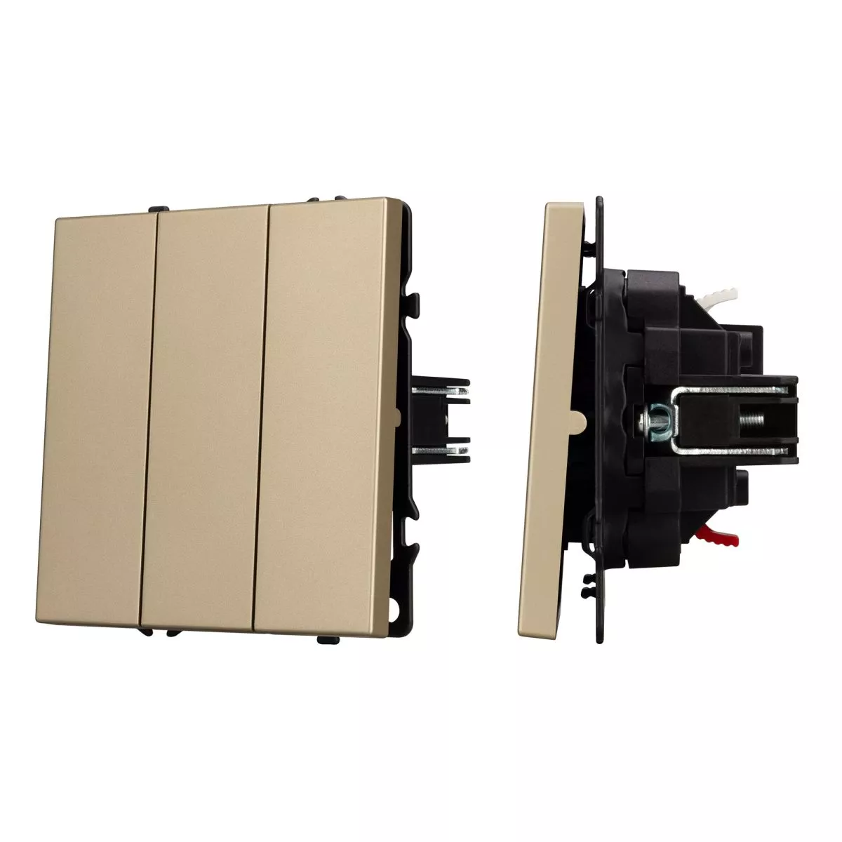 Выключатель 3 кл софт-тач золотой песок Arlight SWT-MK03-SFPL-GD (250V, 10A) 061798(1)