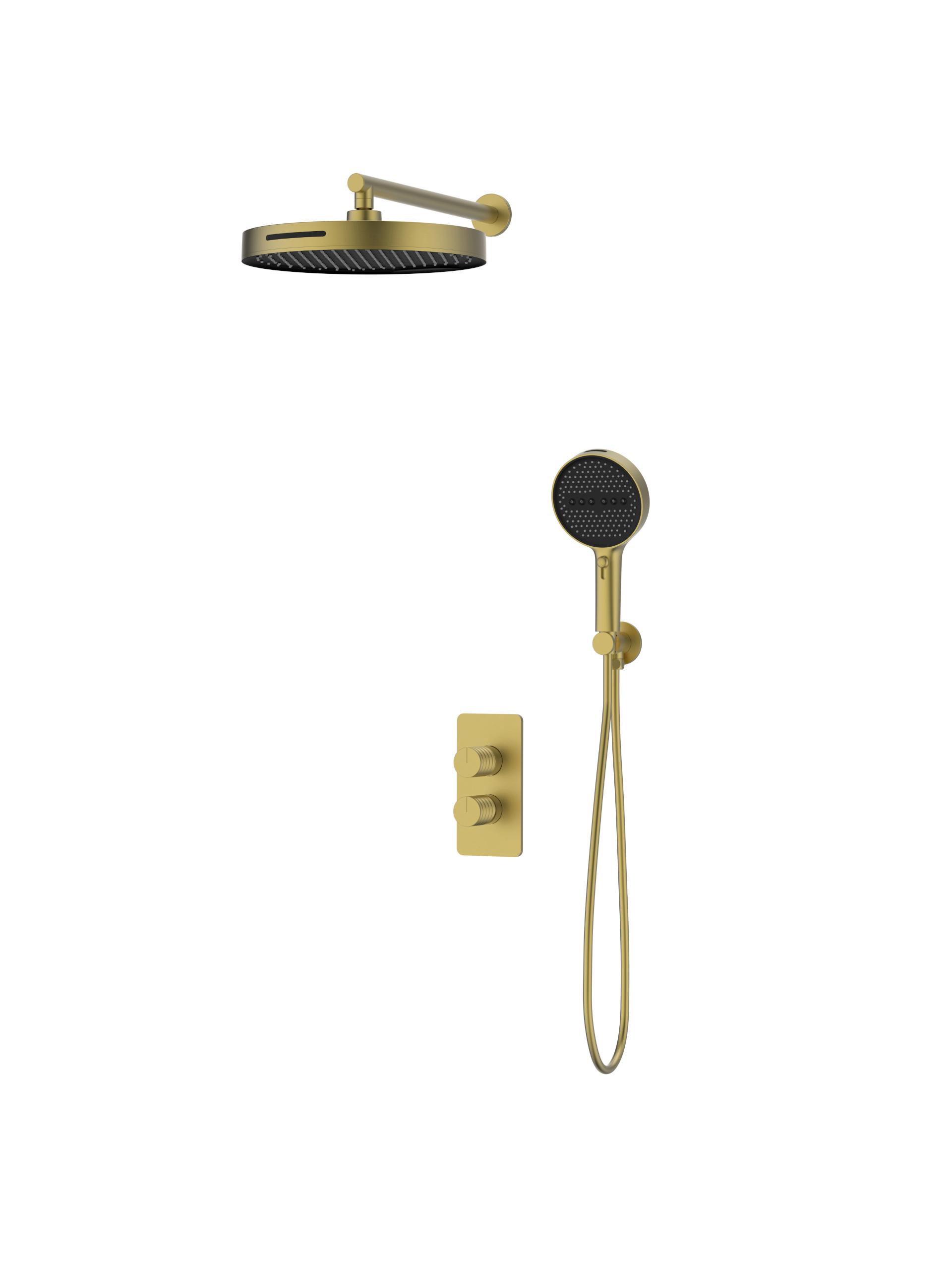 Душевой комплект Vincea Domus VSFW-5DM0BG С ВНУТРЕННЕЙ ЧАСТЬЮ брашированное золото 36360₽