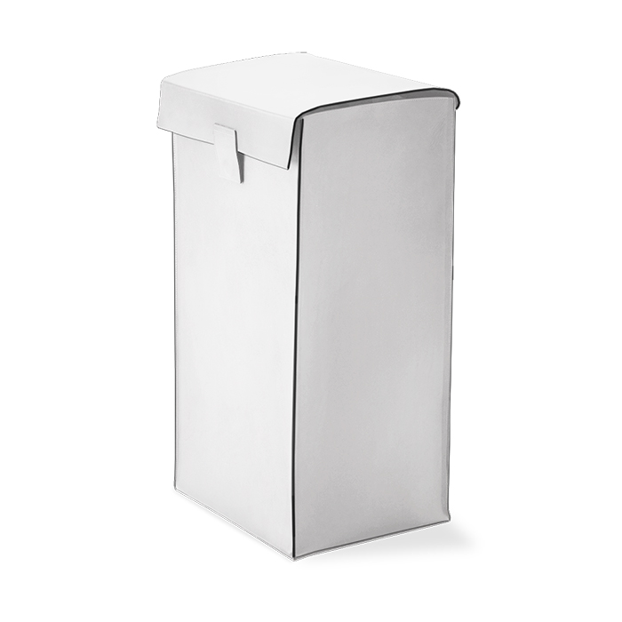 DECOR WALTHER NAPPA WB Корзина для белья натуральная кожа 665 X 365 X 31см акриловый внутр контейнер цвет белый SNOW WHITE 135068₽