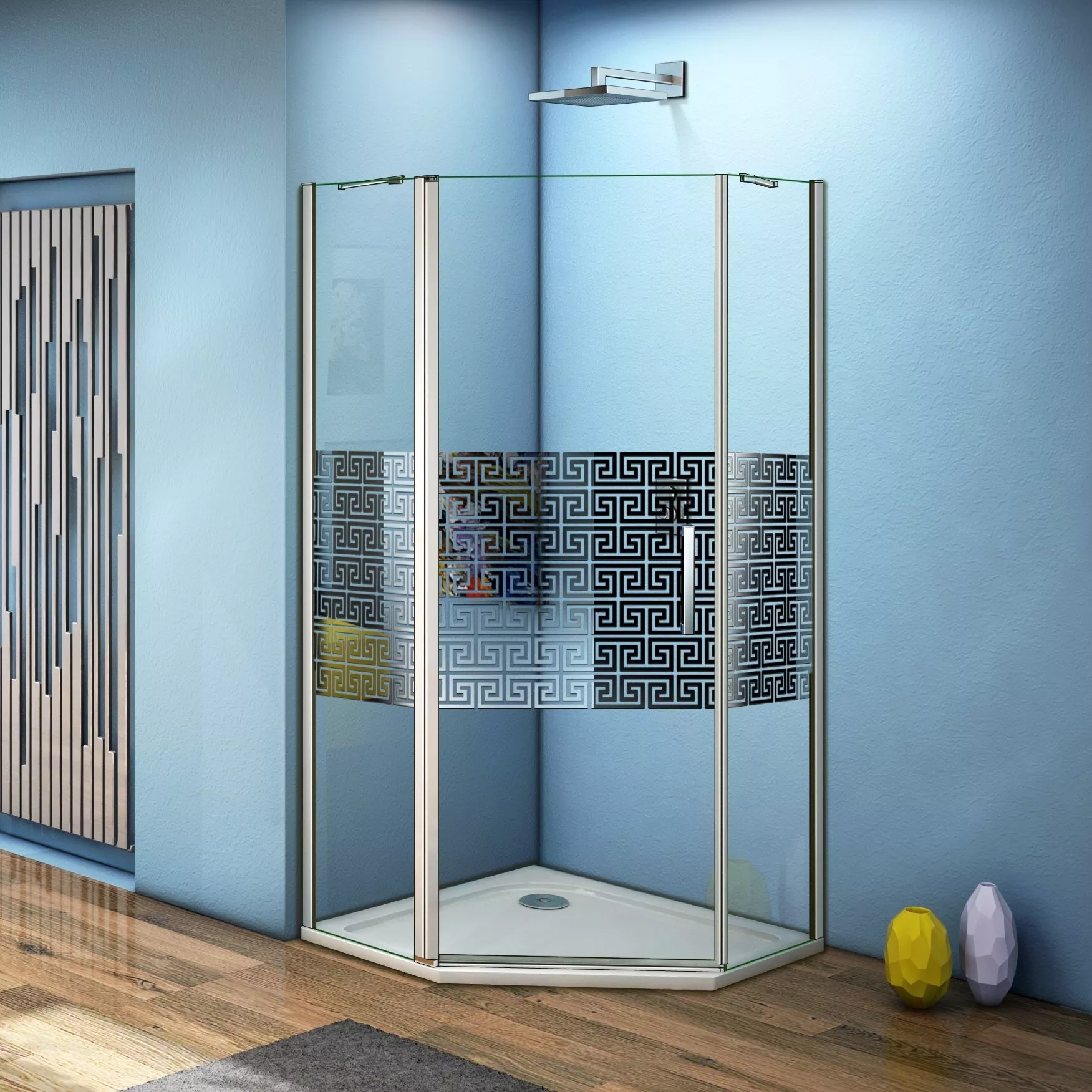 

Душевой уголок Good Door Fantasy PNT-100-F-CH 100x100