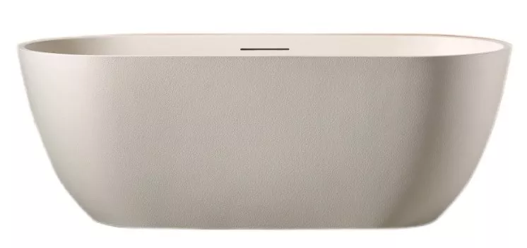 

Ванна из искусственного камня Abber Frankfurt AM9941MBE 170x75 см, отдельностоящая, светло-бежевая, овальная, со сливом-переливом, с донным клапаном