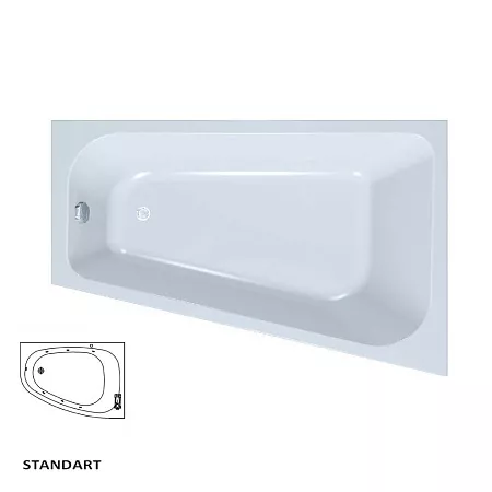 

Акриловая ванна Kolpa San Beatrice 170х110 белая