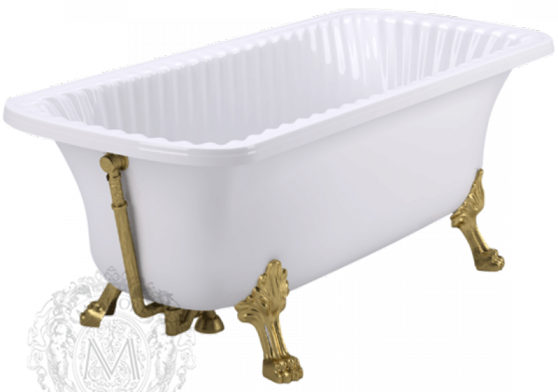 

Ванна из искусственного камня Migliore Olivia 24393 174x80 белая, золото
